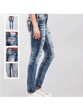 Rock revival jeans size 30 Kaylla skinny rare hard to find discontinued 💗